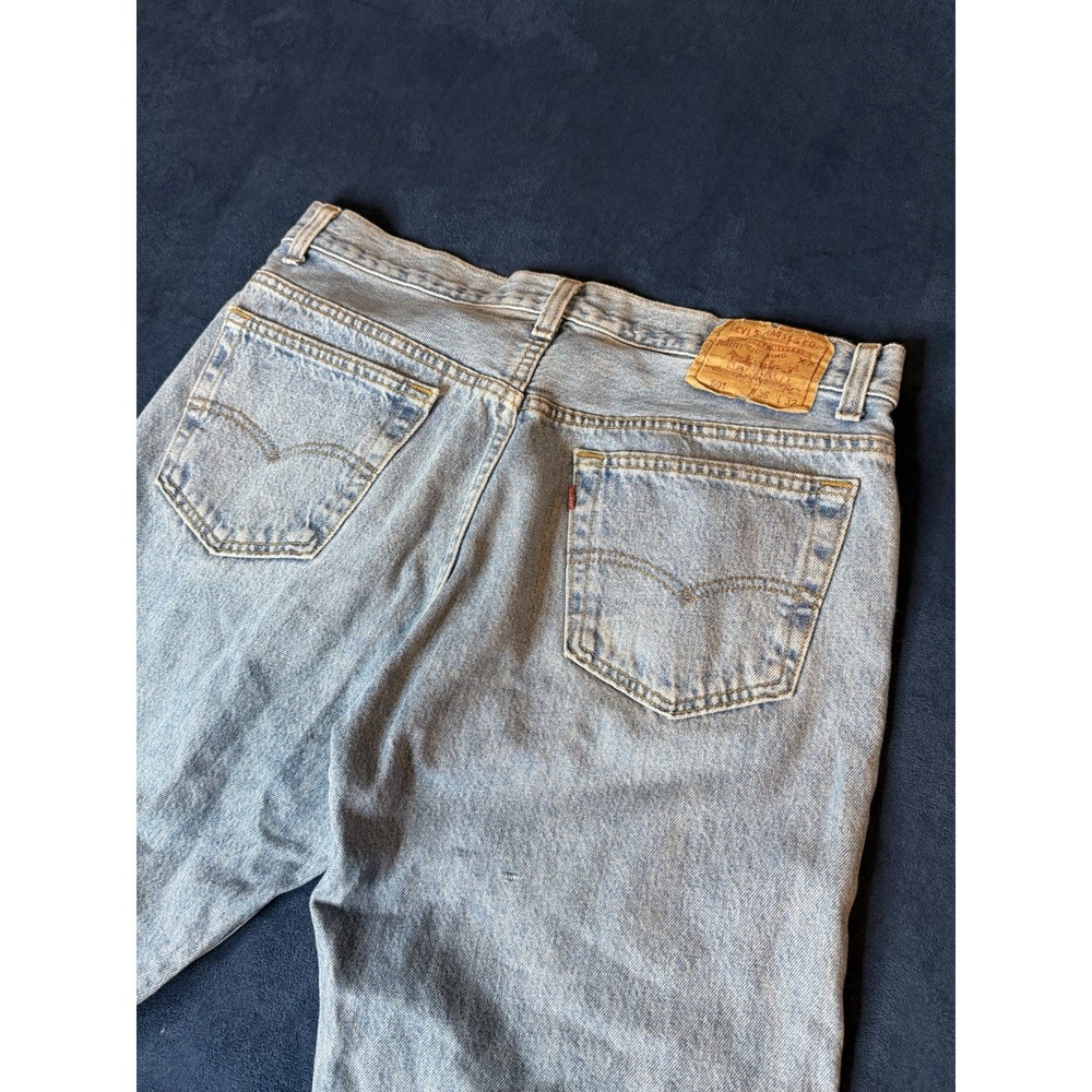 Vtg Levi’s 501XX Button Fly USA Made Jeans Light Blue Wash 33x30 (Tag 36x32)